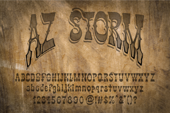 AZ Storm Font - Featured Image