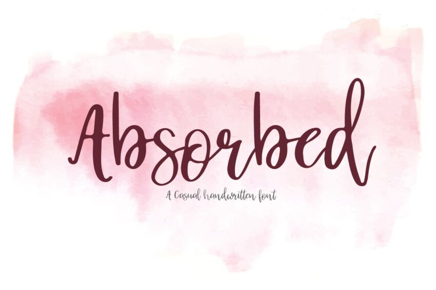 Absorbed Font - Featured Image