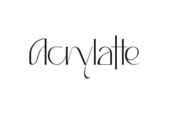 Acrylatte Font - Featured Image