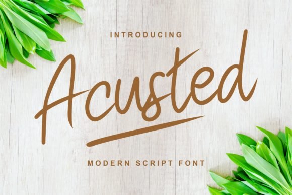 Acusted Font - Featured Image