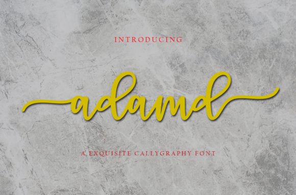 Adamd Font - Featured Image