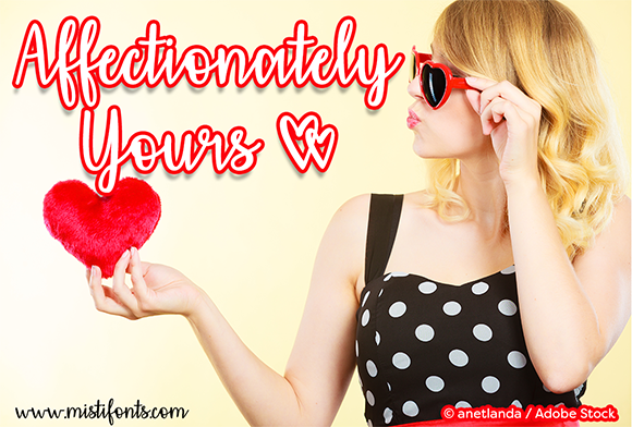 Affectionately Yours Font - Featured Image
