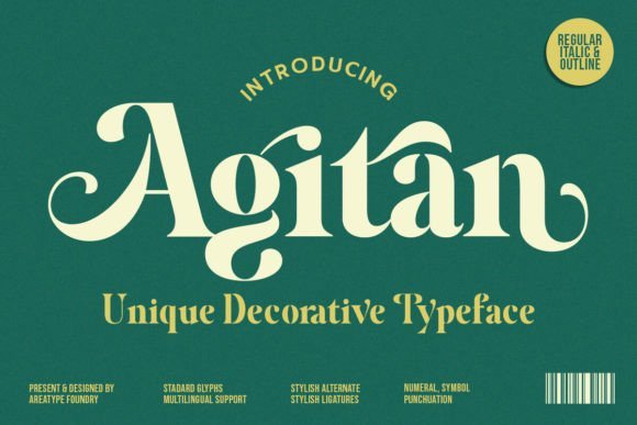 Agitan Font - Featured Image