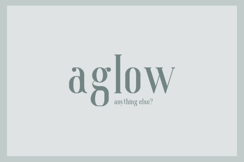 Aglow Font - Featured Image