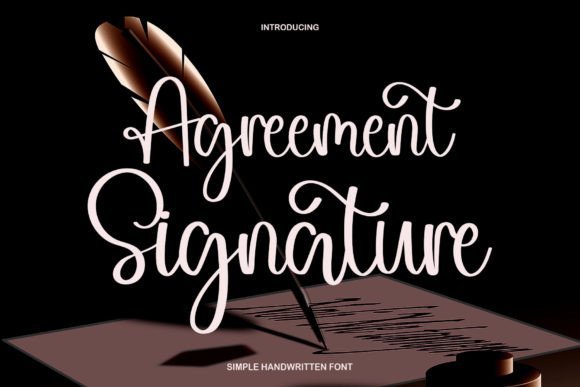 Agreement Signature Font - Featured Image