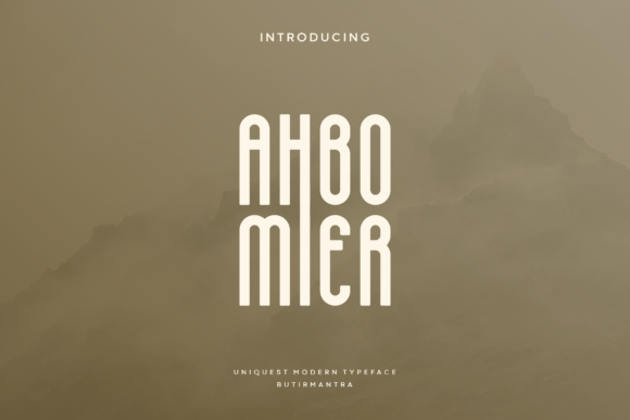 Ahbomier Font - Featured Image