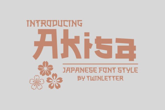 Akisa Faux Japanese Font - Featured Image