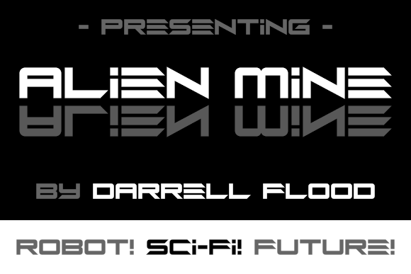 Alien Mine Font - Featured Image