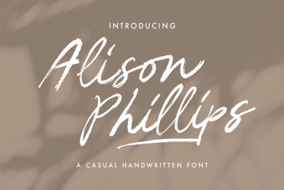 Alison Phillips Casual Handwritten Font - Featured Image