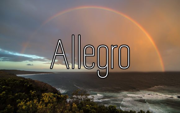 Allegro Font - Featured Image