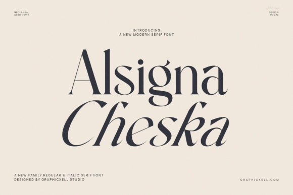 Alsgina Cheska Font - Featured Image