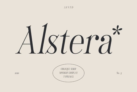 Alstera Oblique Font - Featured Image