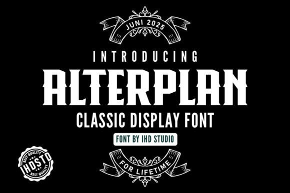 Alterplan Font - Featured Image
