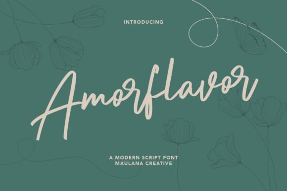 Amorflavor Font - Featured Image