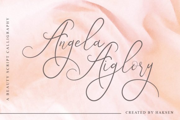 Angela Aiglory Font - Featured Image