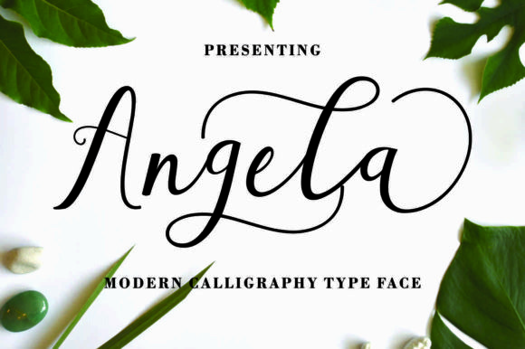 Angela Script Font - Featured Image