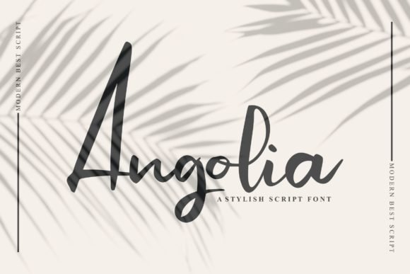 Angolia Script Font - Featured Image