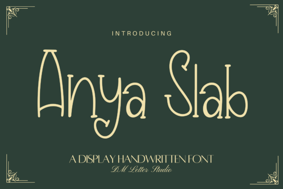 Anya Slab Font - Featured Image