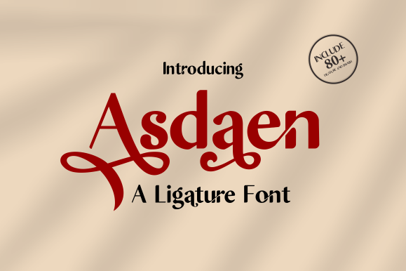 Asdaen Font - Featured Image