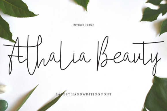 Athalia Beauty Font - Featured Image