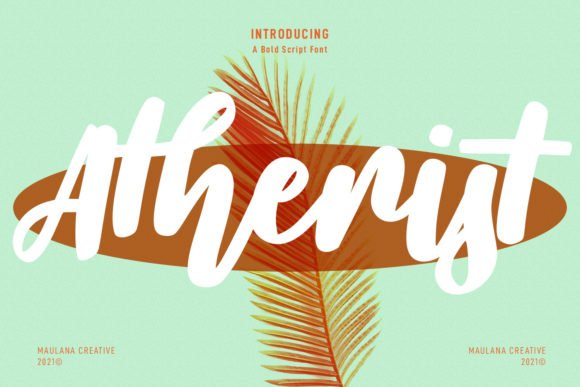 Atherist Script Font - Featured Image