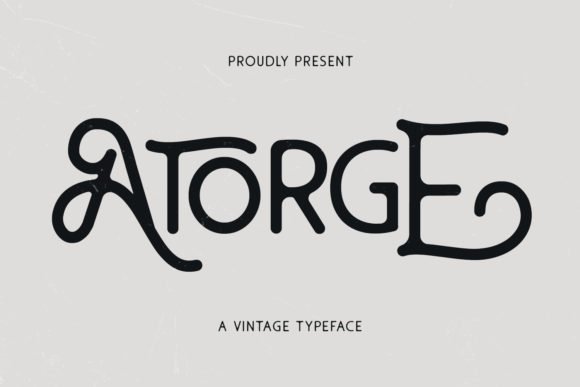 Atorge Font - Featured Image