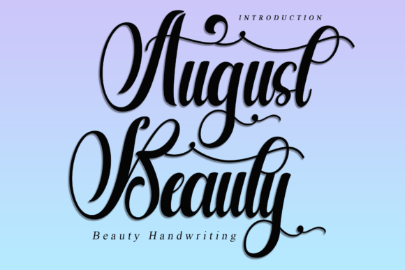 August Beauty Font - Featured Image