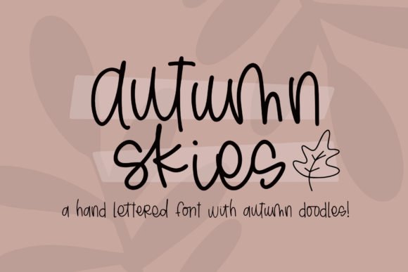 Autumn Skies Font - Featured Image
