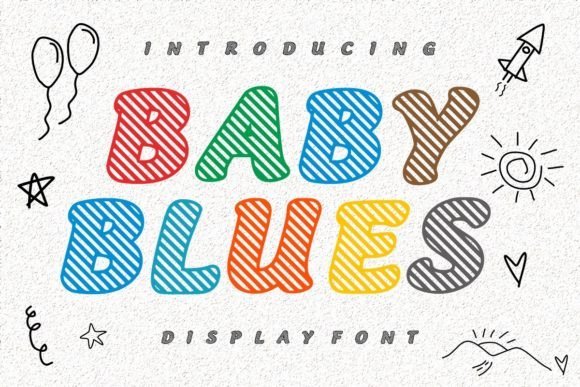 Baby Blues Font - Featured Image