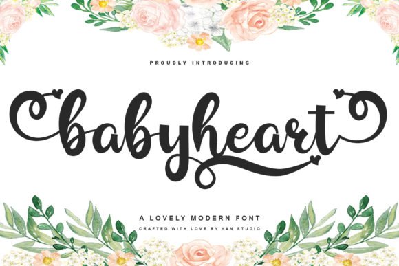 Baby Heart Font - Featured Image