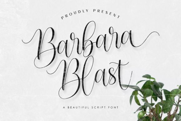 Barbara Blast Font - Featured Image