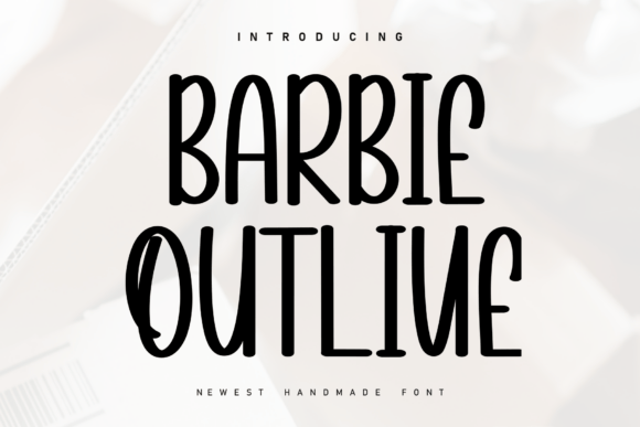 Barbie Outline Font - Featured Image