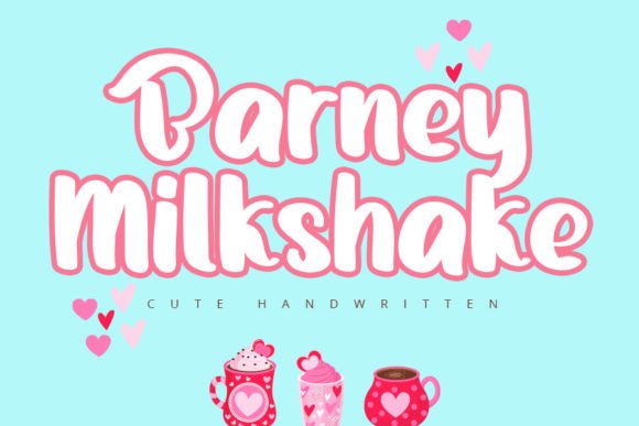 Barney Milkshake Font - Featured Image