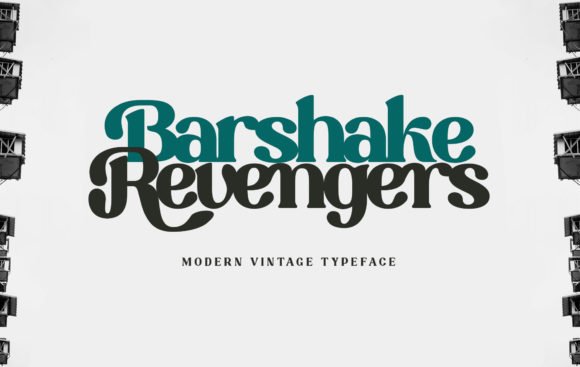 Barshake Revengers Font - Featured Image