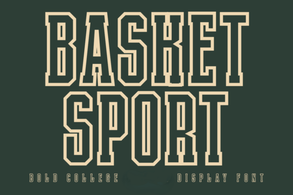 Basket Sport Outline Font - Featured Image