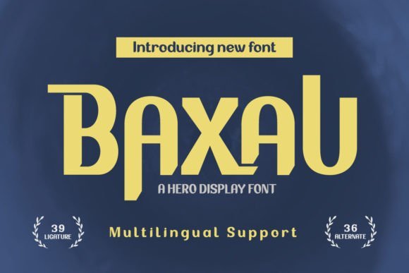 Baxau Font - Featured Image