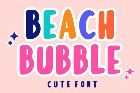Beach Bubble Font - Featured Image