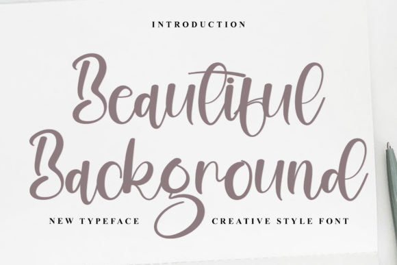 Beautiful Background Font - Featured Image