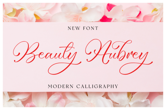 Beauty Aubrey Font - Featured Image
