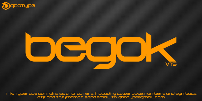 Begok Font - Featured Image