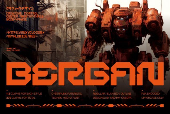 Bergan Font - Featured Image