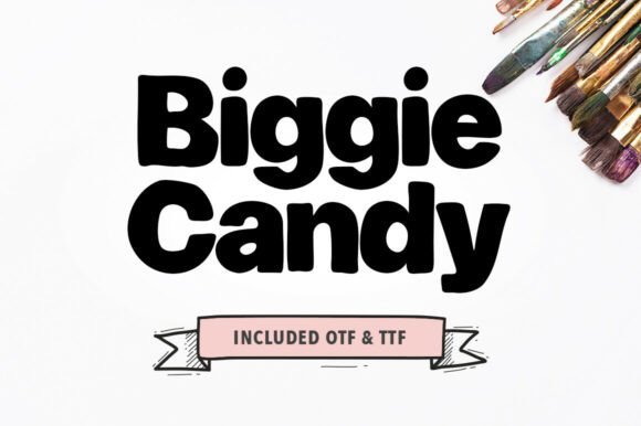 Biggie Candy Font - Featured Image