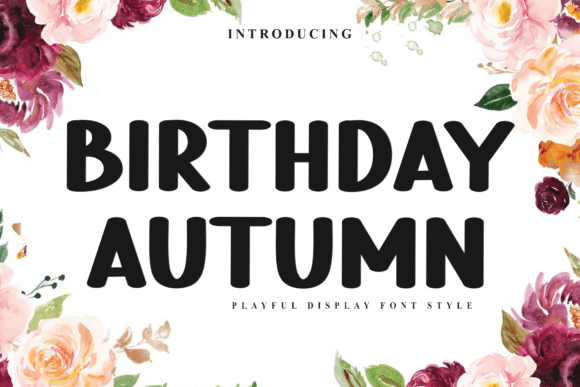 Birthday Autumn Font - Featured Image
