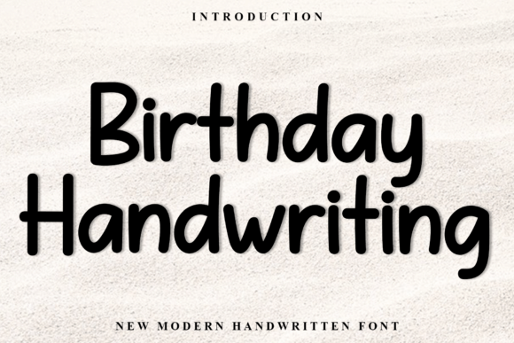 Birthday Handwriting Font - Featured Image