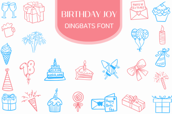 Birthday Joy Font - Featured Image