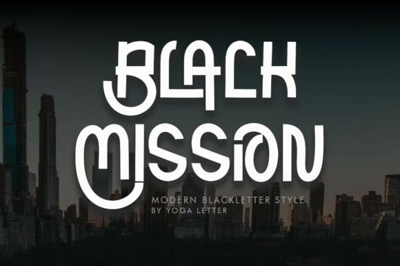 Black Mission Font - Featured Image