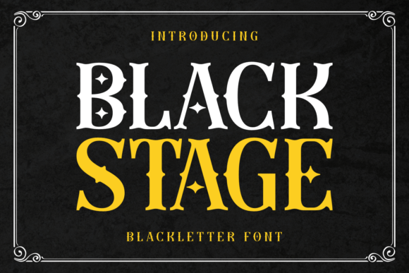 Black Stage Font - Featured Image