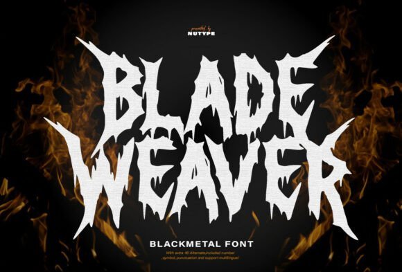 Blade Weaver Font - Featured Image
