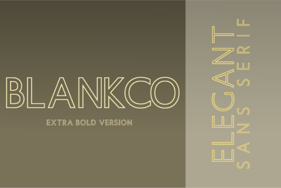 Blankco Outline Extra Bold Font - Featured Image