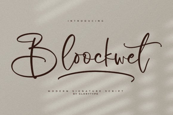 Bloockwet Font - Featured Image